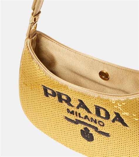 prada sequin shoulder bag